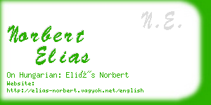 norbert elias business card